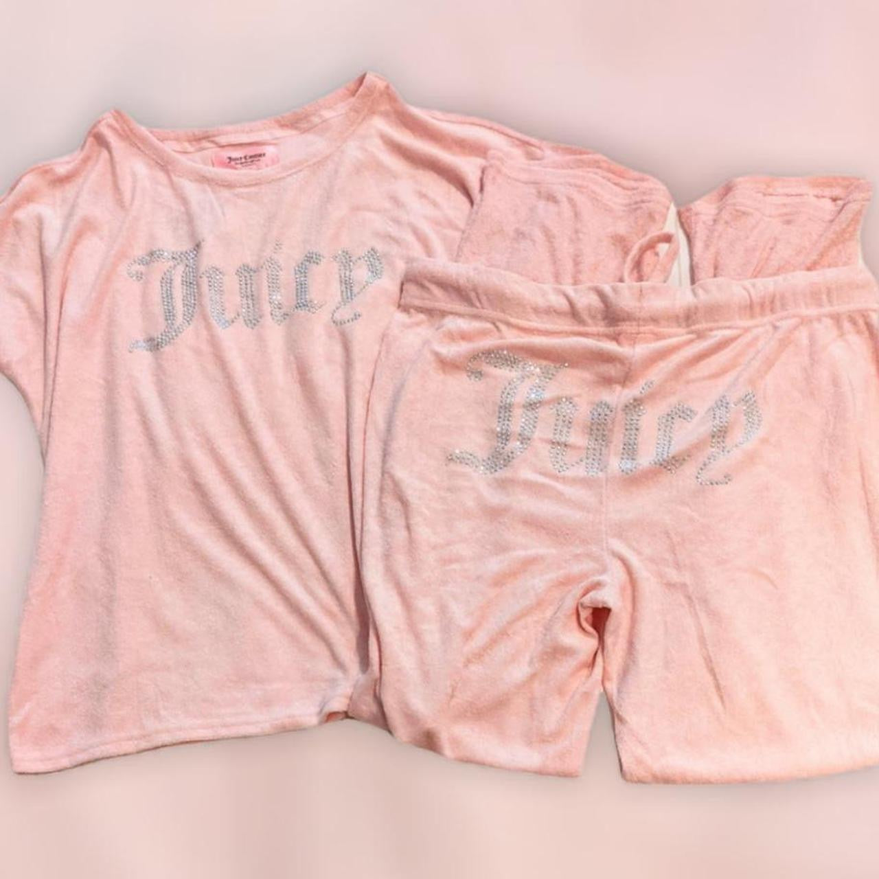 Juicy Couture LARGE Pink Terry Cloth PJs – Leslie En Rose